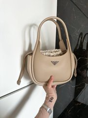 Сумка Prada 2 in 1 Leather Handbag Beige, 30x16