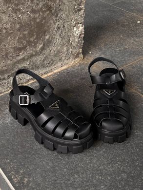Сандалі Prada Monolith Platform Sandals Black, 36