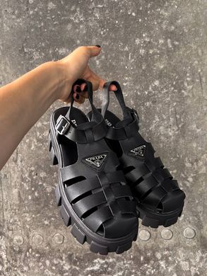 Сандали Prada Monolith Platform Sandals Black, 36
