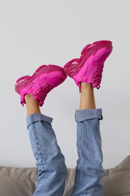 Кросівки Balenciaga Triple S Clear Sole Neon Pink