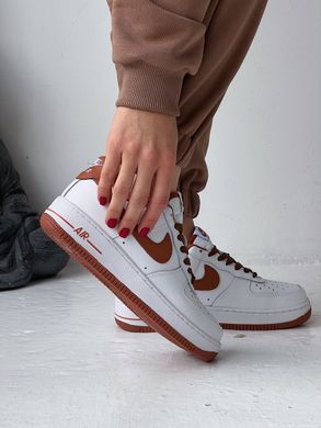 Кроссовки NK Air Force Low White Brown, 37