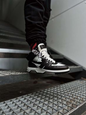 Кроссовки Off-White Out Of Office Mid Top in black, 36