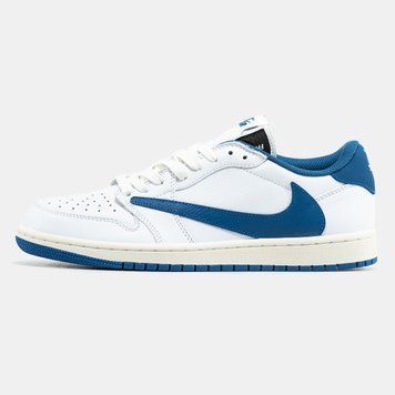 Кроссовки Nike Air Jordan 1 Low x Travis Scott White Blue, 36