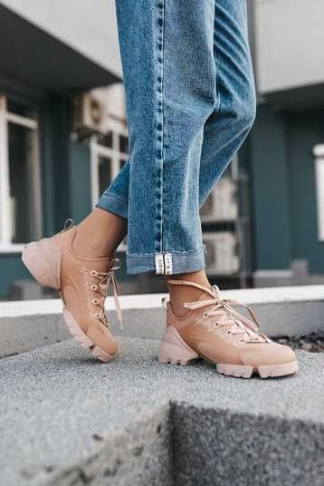 Кросівки Dior D-Connect Sneaker Beige Купити (Доставка 1-3 Дні)