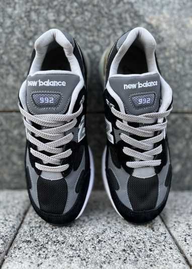 Кроссовки New Balance 992 Black Grey White Купить (Доставка 1-3 Дня)