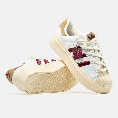 Кроссовки Adidas Superstar Platform Bonega White Red Cream, 38