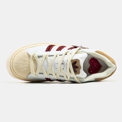 Кроссовки Adidas Superstar Platform Bonega White Red Cream, 38