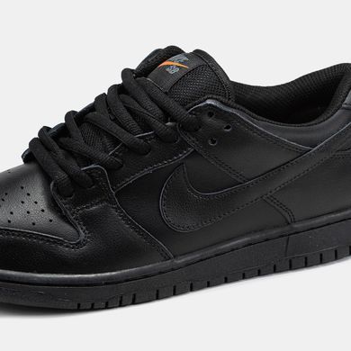 Кроссовки Nike SB Dunk Low Total Black Leather, 36