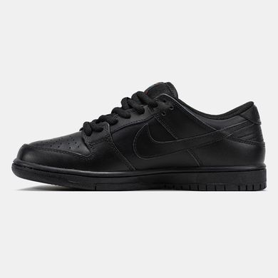Кроссовки Nike SB Dunk Low Total Black Leather, 36