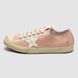 Кросівки Golden Goose V-Star in Pink Suede with Cream leather star, 37