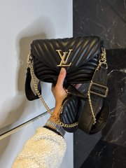 Сумка Louis Vuitton New Wave Multi Pochette Black Gold, 20х13х5