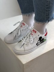 Кроссовки Adidas Stan Smith White Red Mickey Mouse, 36