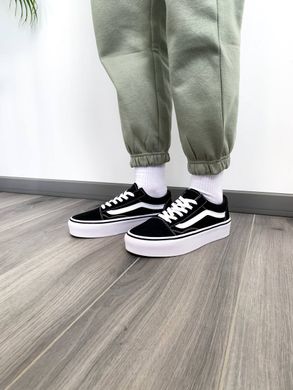 Кроссовки Vans Old Skool Black White Platform Premium, 36