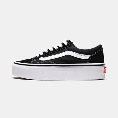 Кросівки Vans Old Skool Black White Platform Premium