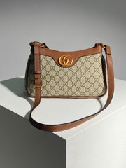 Сумка Gucci Aphrodite Shoulder Bag Brown Leather, 26x16x8