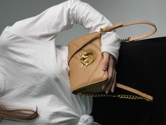 Сумка Pinko Mini Love Bag Click Big Chevron Beige Premium, 18,5x13,5x6