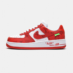 Кросівки Nike Air Force 1 Low By Virgil Abloh White Red x Louis Vuitton, 37