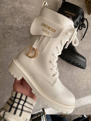 Ботинки Dior Boots White FUR, 37