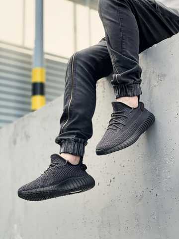 Yeezys store black reflective