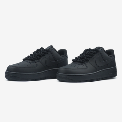 Кроссовки Nike Air Force 1 Low Black Rope Laces, 36