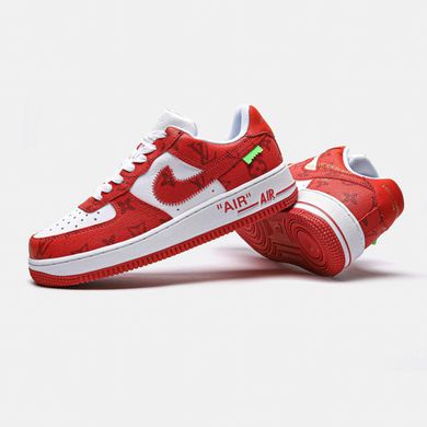 Кросівки Nike Air Force 1 Low By Virgil Abloh White Red x Louis Vuitton, 37