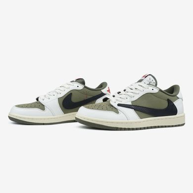 Кросівки Nike Air Jordan 1 Low x Travis Scott OG SP Reverse Olive Medium Olive, 36