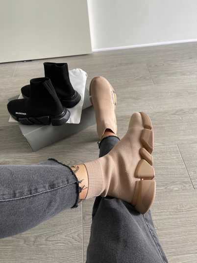 Кроссовки Balenciaga Speed Trainer Beige Купить (Доставка 1-3 Дня)