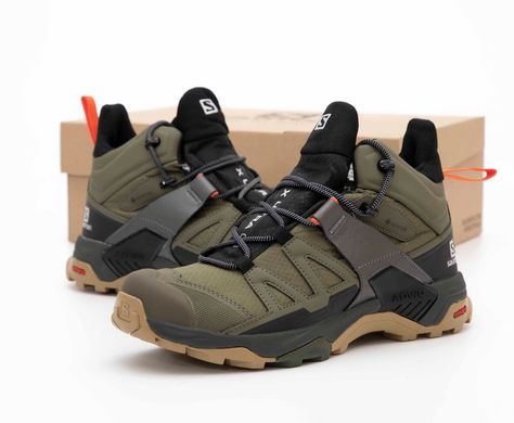 Кросівки Salomon X Ultra 4 Gore-Tex Khaki Black