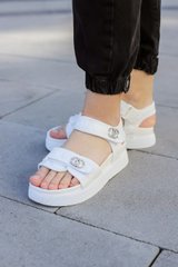 Сандали Chanel Sandals White Leather, 38