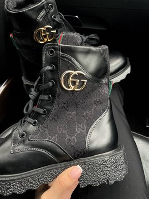 Черевики Gucci Boots Black Fur