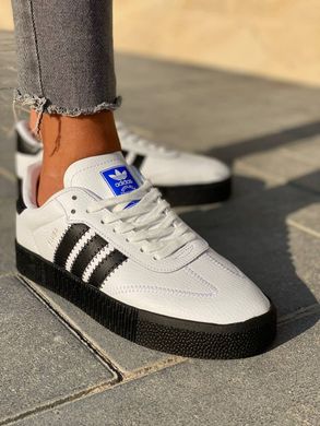 Кроссовки Adidas Samba White Black, 37