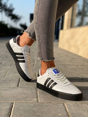 Кроссовки Adidas Samba White Black, 36