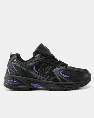 Кросівки New balance 530 Black Purple Winter Fur