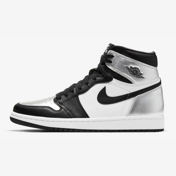 Кросівки Air Jordan Retro 1 Black White Silver, 38