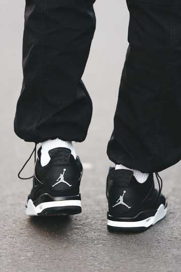 Кроссовки Nike Air Jordan 4 Black Canvas Купить (Доставка 1-3 Дня)