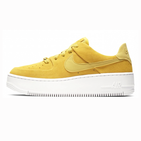 Yellow air force store 1 sage low trainers