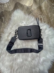 Сумка Marc Jacobs Total Black Logo II, 20x12x7