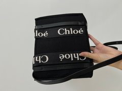 Сумка Chloé Small Woody Tote Bag Black, 25x20x8