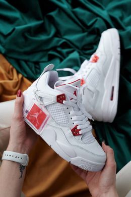 Кросівки Air Jordan 4 Retro White Red