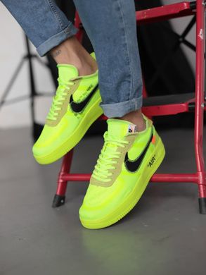 Кросівки Nike Air Force 1 Off-White Volt