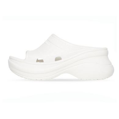 Balenciaga Pool Crocs Slide Sandal in White