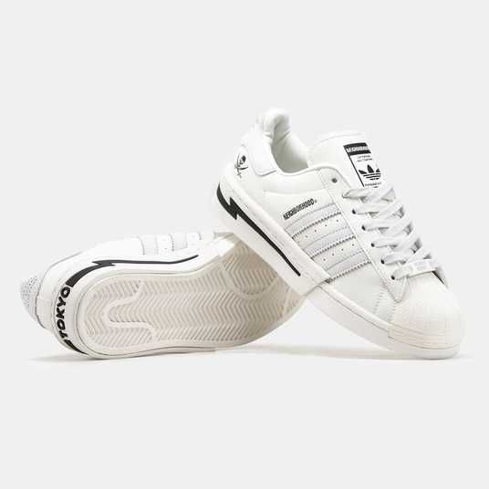 star_whiterose Кросівки Adidas Superstar x Neighborhood White Black Купити