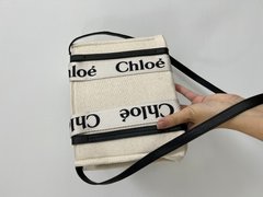 Сумка Chloé Small Woody Tote Bag Beige/Black, 25x20x8