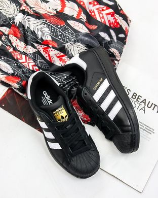 Кроссовки Adidas Superstar Black/White, 36