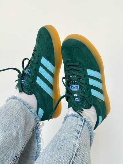 Кросівки Adidas Gazelle Indoor Green Blue Купити (Доставка 1-3 Дні)