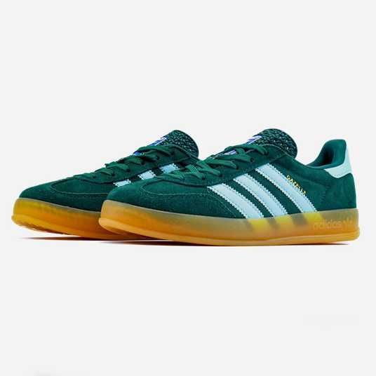 Кросівки Adidas Gazelle Indoor Green Blue Купити (Доставка 1-3 Дні)