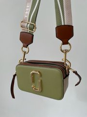 Сумка Marc Jacobs Small Camera Bag Green Brown Mini, 18х10,5х7