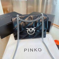 Сумка Pinko Mini love bag puff maxi quilt Black Premium, 26x19x10