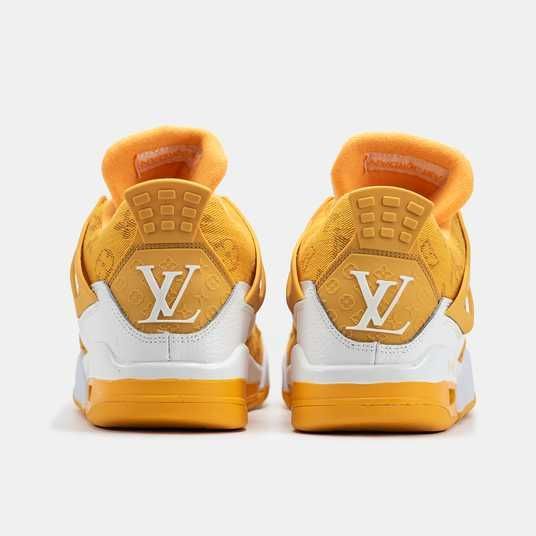 Кроссовки Nike Air Jordan 4 x Louis Vuitton White Yellow Купить
