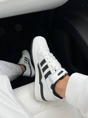 Кросівки Adidas Forum 84 Low White Black LOGO